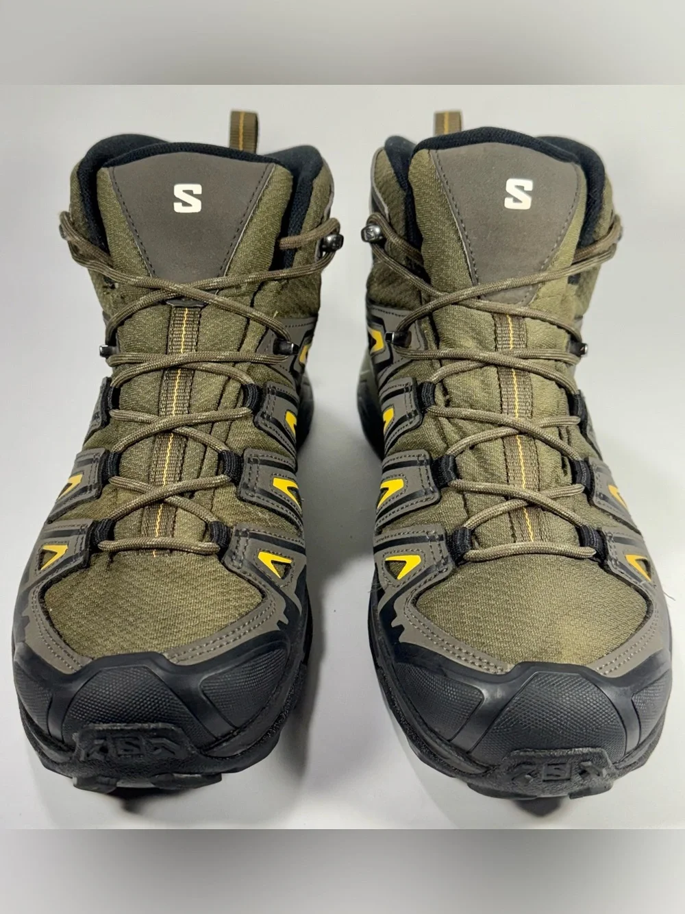 Salomon X Ultra Pioneer Men’s 9.5 Trail Hiking Waterproof Shoes Green Black Gray
